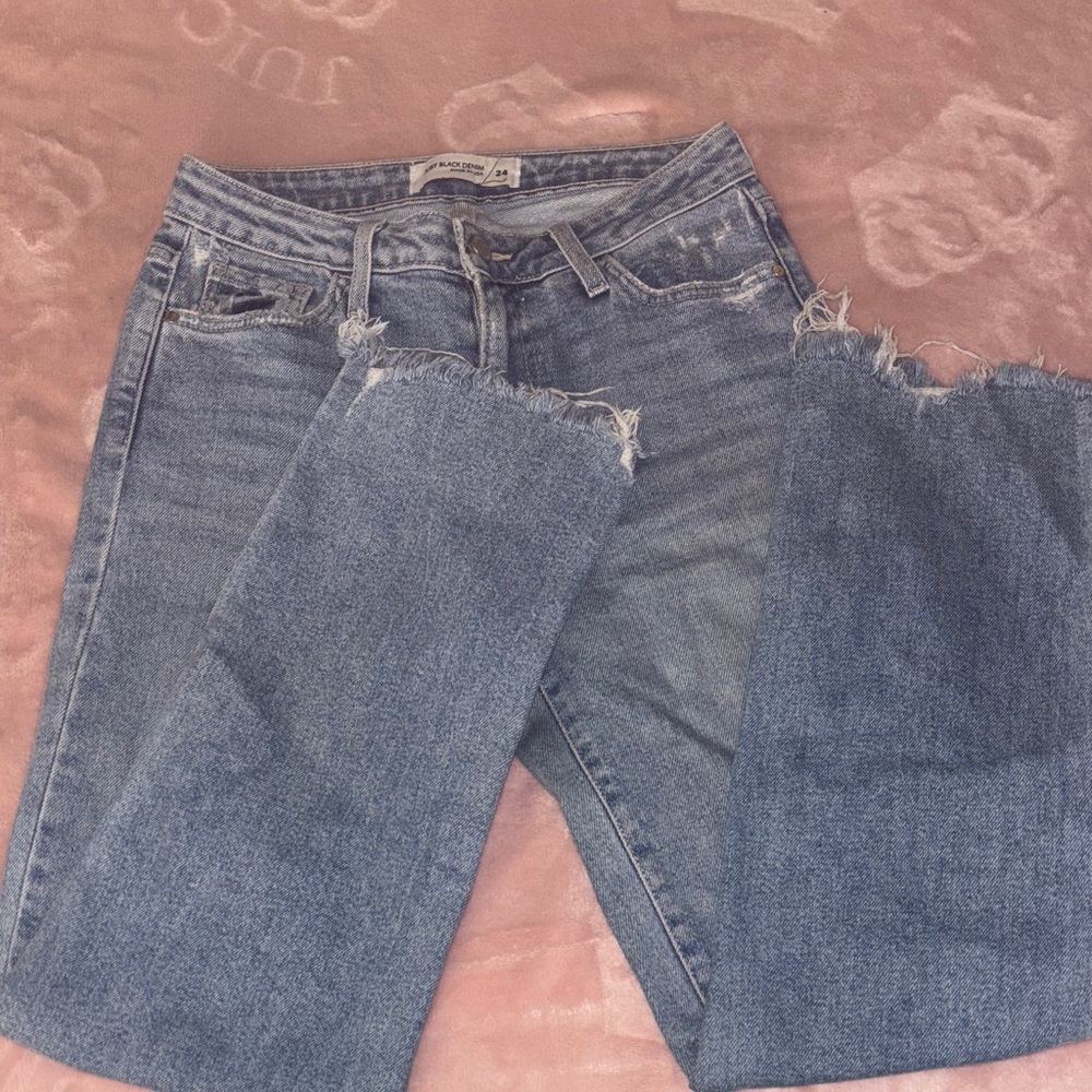 PacSun Light Blue Frayed Hem Women Jeans